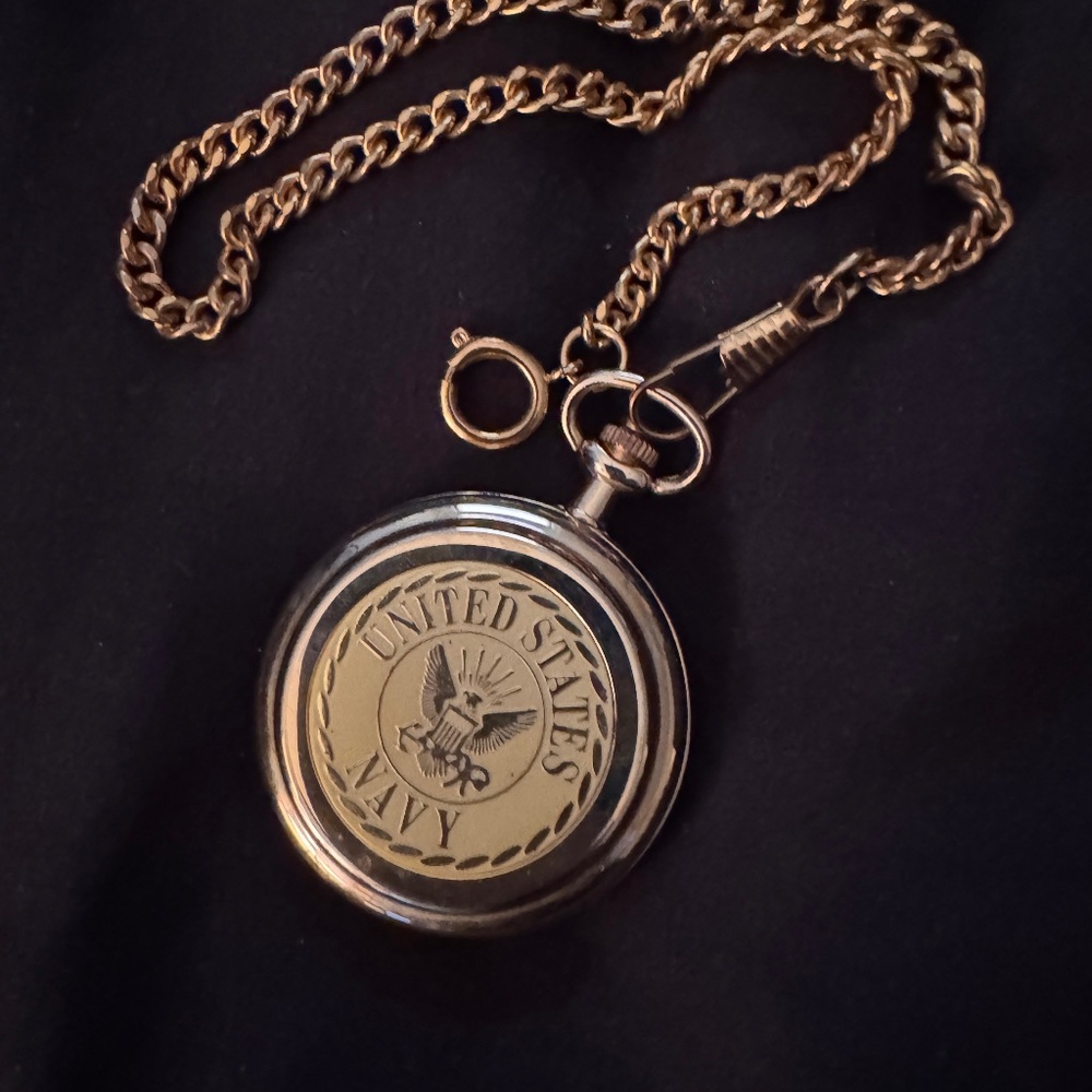 NAVY POCKET WATCH